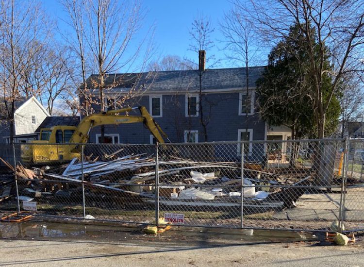 Rubble at 173 Lake Avenue